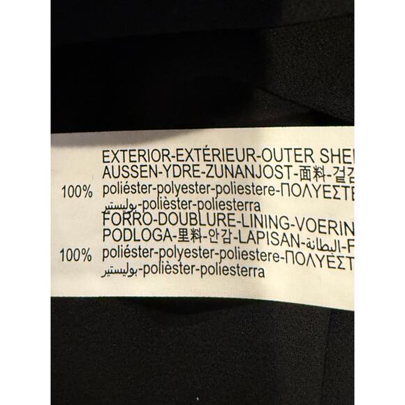 NWT Zara Soft Velvet Velour Straight Mini Skirt Zip Up Closure L Black #3823 - Picture 11 of 15